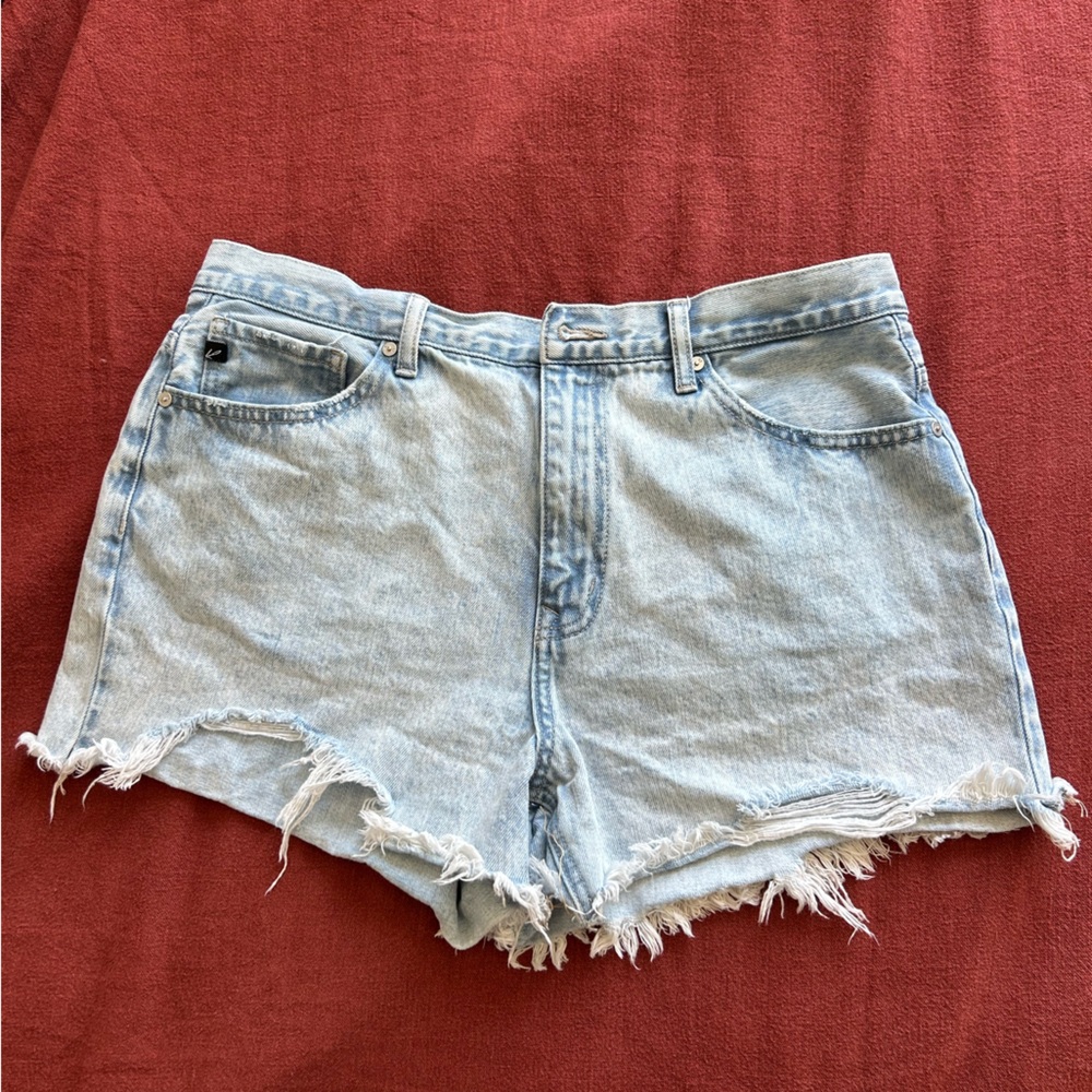 KanCan Blue Jean Shorts Distressed Frayed Hem